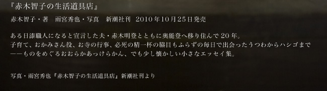 赤木智子の生活道具店2010　2010.10.22-10.31